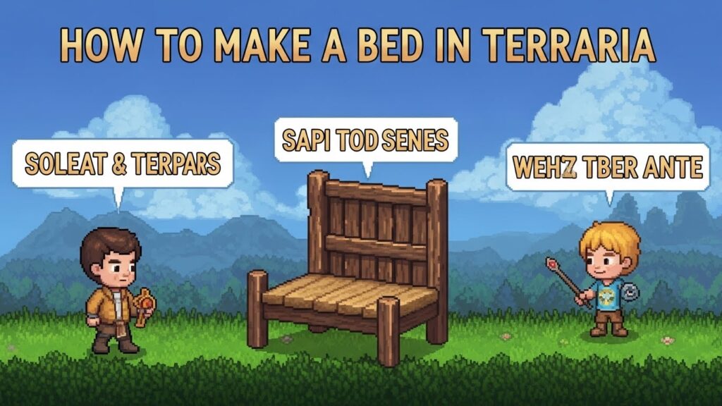 HOW TO MAKE A BED IN TERRARIA