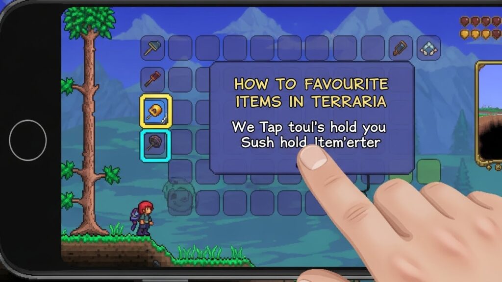 HOW TO FAVOURITE ITEMS IN TERRARIA
